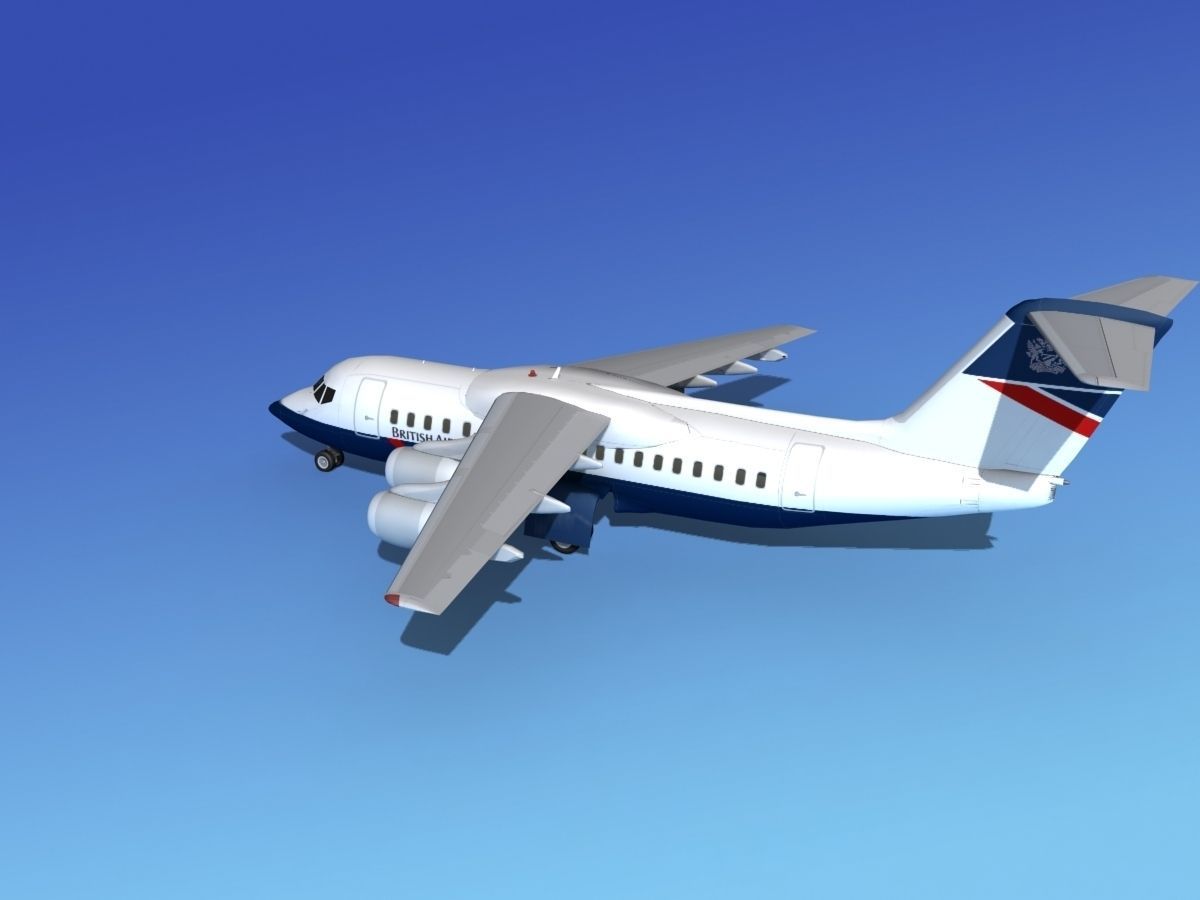 BAe 146-200 British Airways 3D model_9