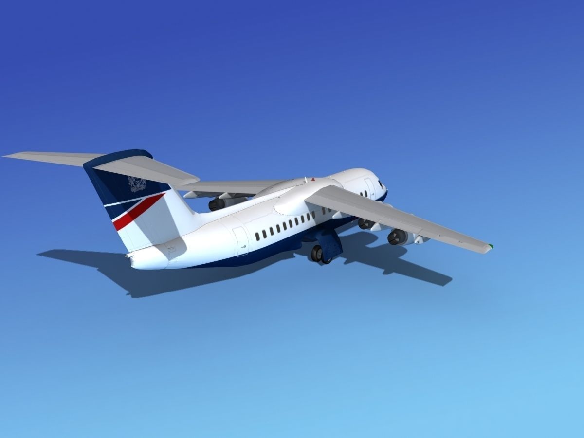 BAe 146-200 British Airways 3D model_6