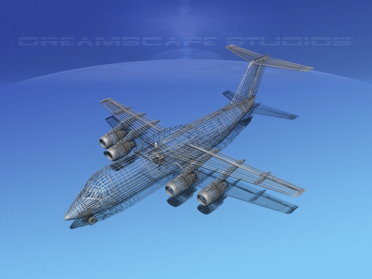 BAe 146-200 British Airways 3D model_12