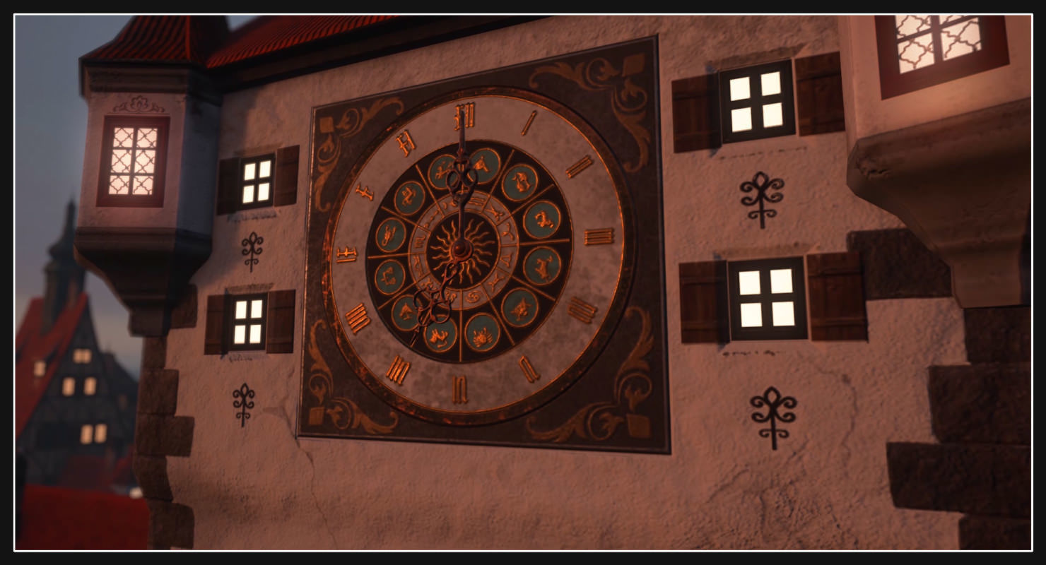 Old European Town Low-poly 3D model_31