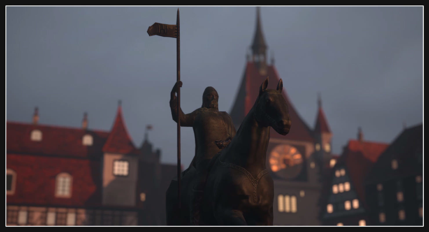 Old European Town Low-poly 3D model_36