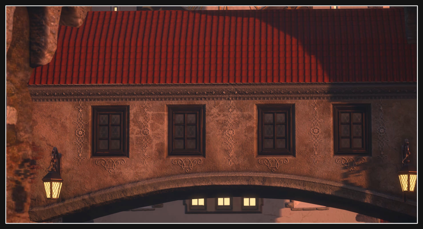 Old European Town Low-poly 3D model_17