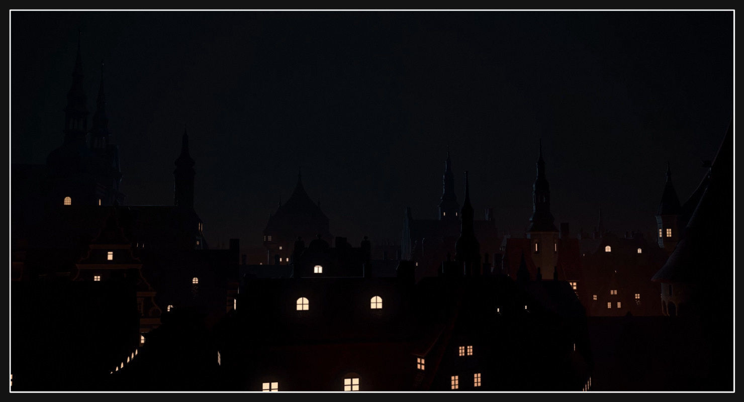 Old European Town Low-poly 3D model_61