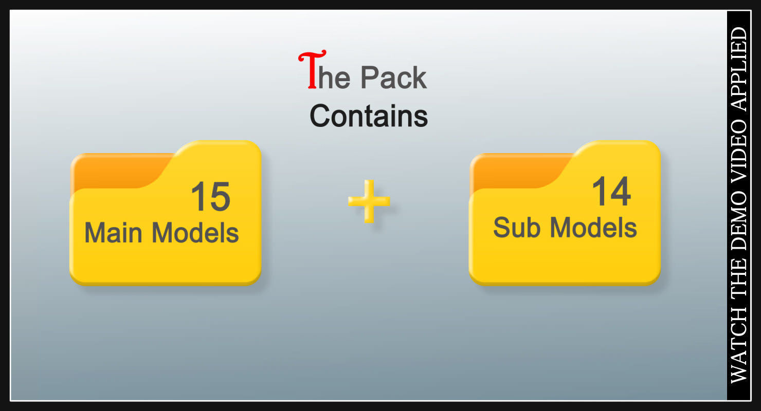 Old European Town Low-poly 3D model_73