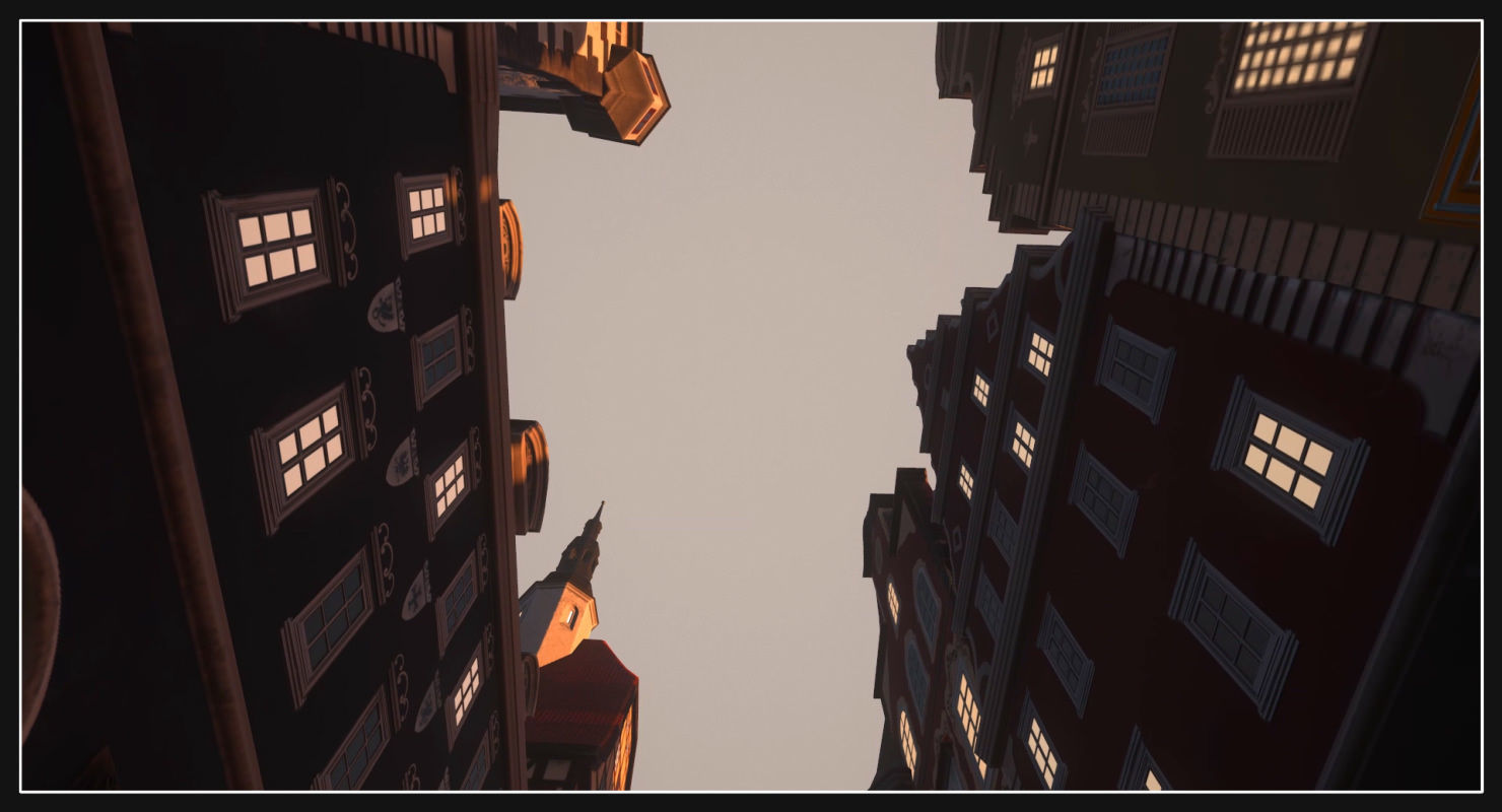 Old European Town Low-poly 3D model_26