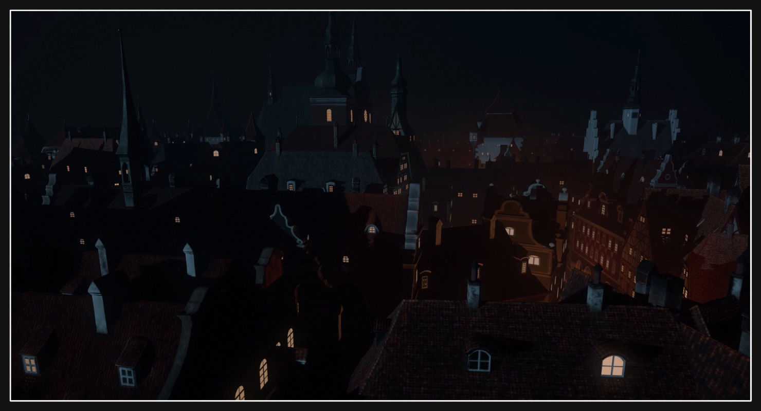 Old European Town Low-poly 3D model_62