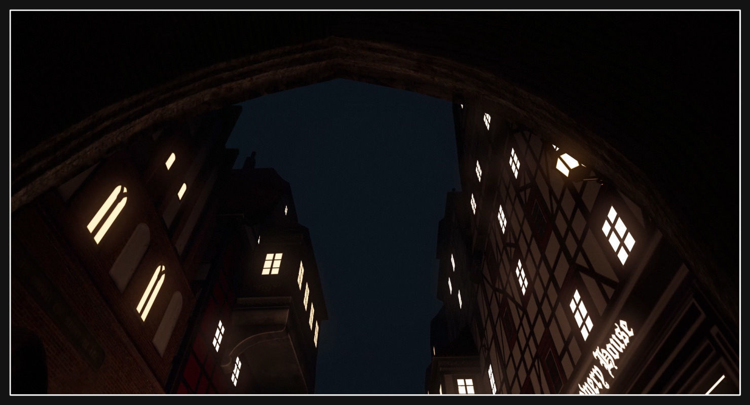 Old European Town Low-poly 3D model_55