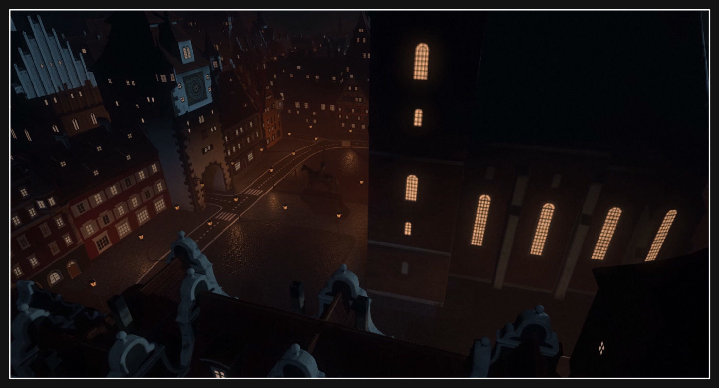 Old European Town Low-poly 3D model_54