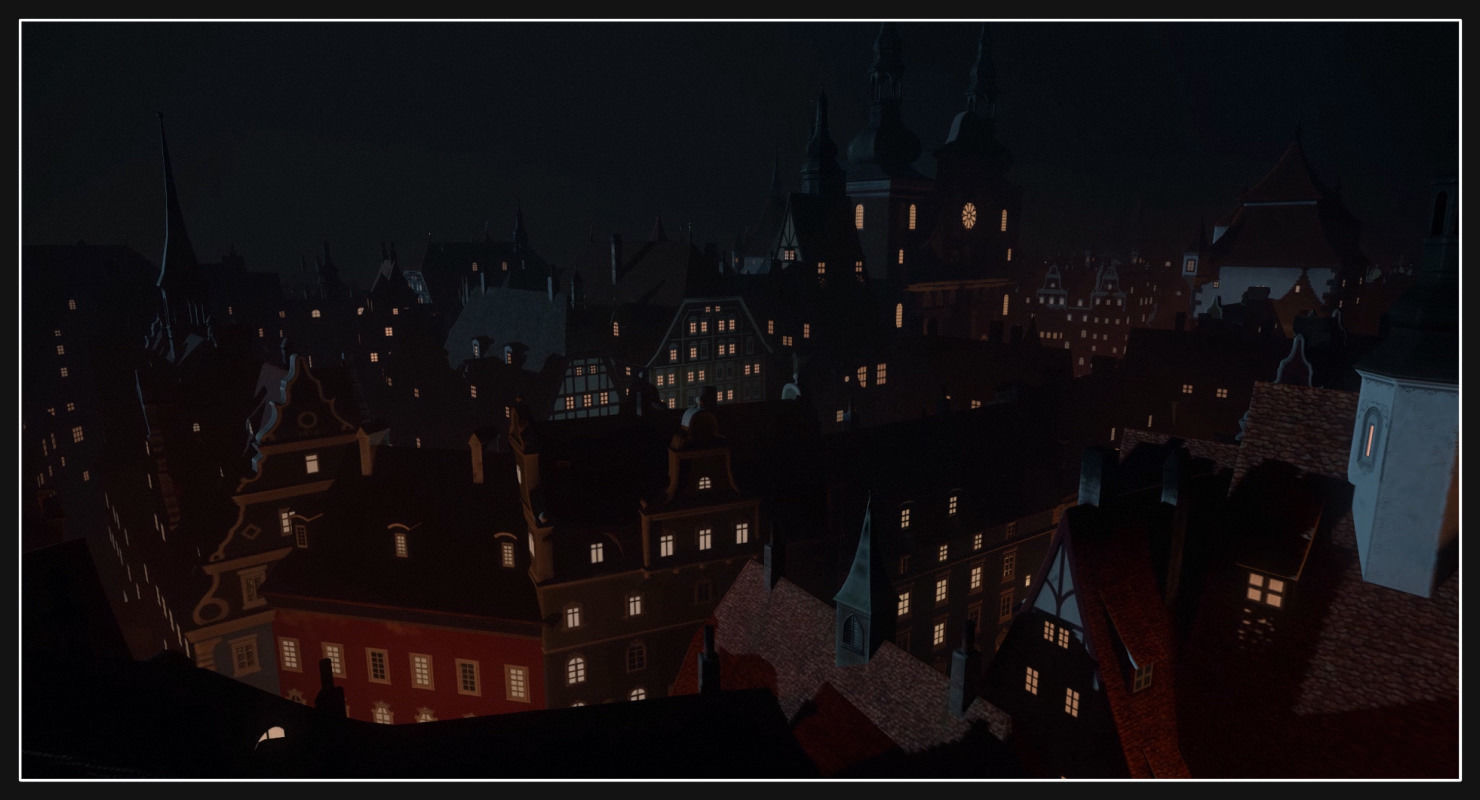 Old European Town Low-poly 3D model_57