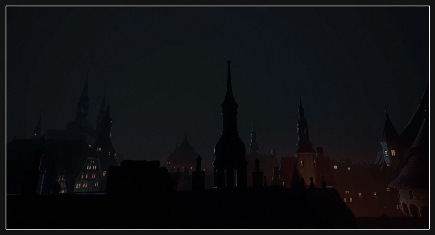 Old European Town Low-poly 3D model_53