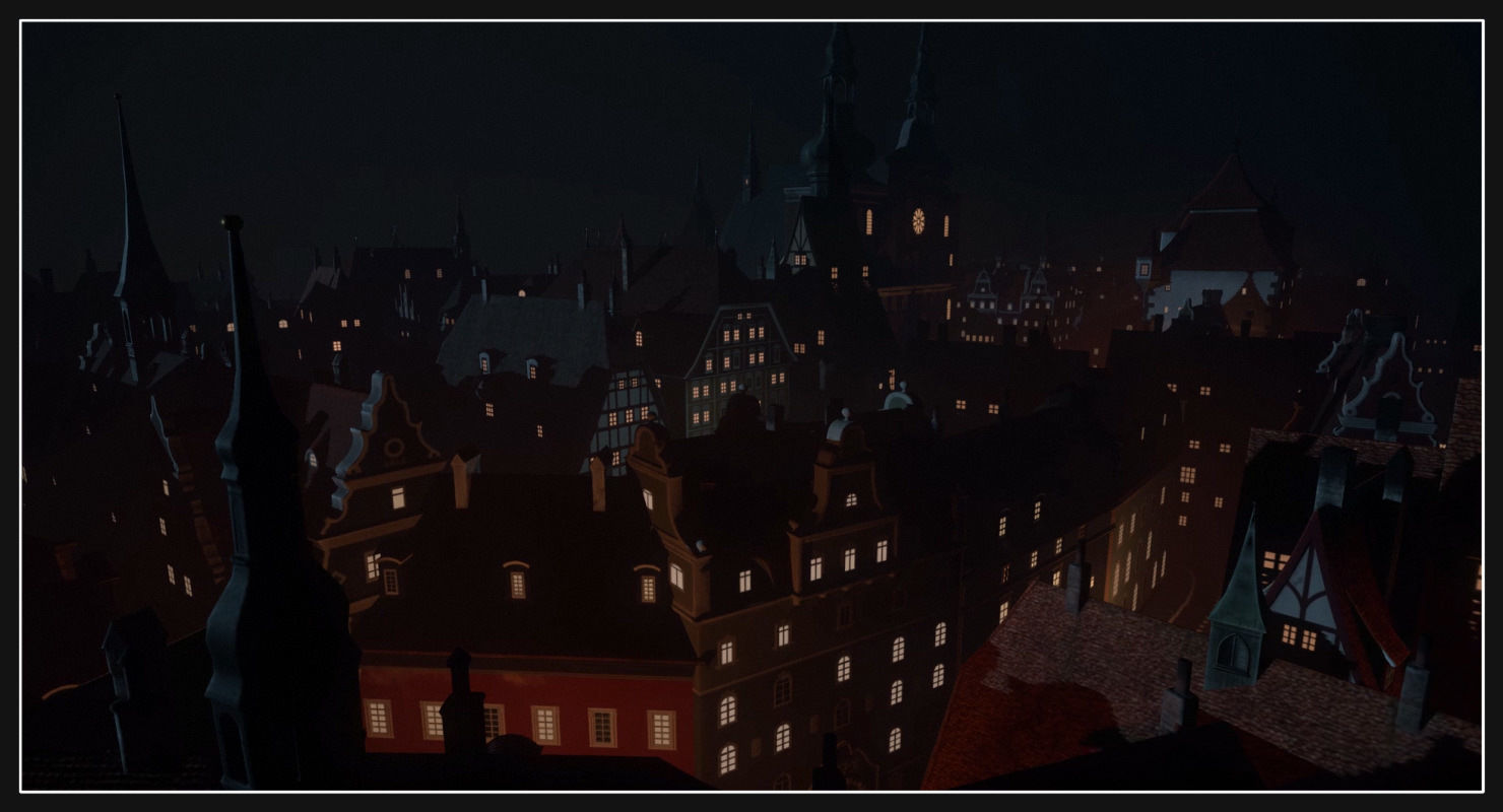 Old European Town Low-poly 3D model_59