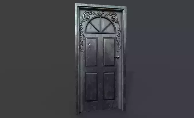 silver door