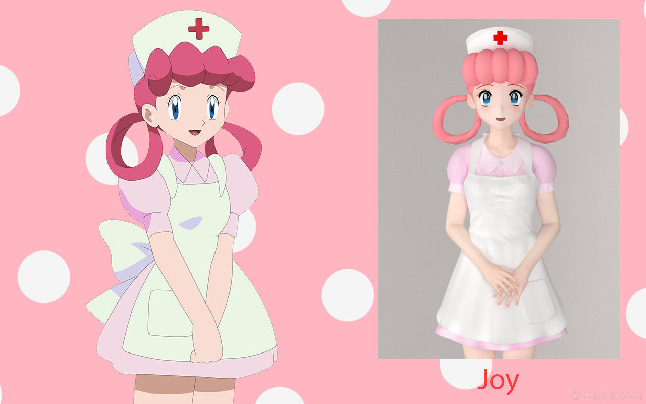 Anime girls collection 3D model_16