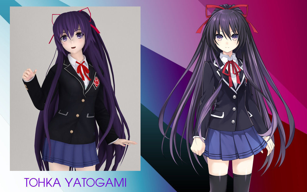 Anime girls collection 3D model_23