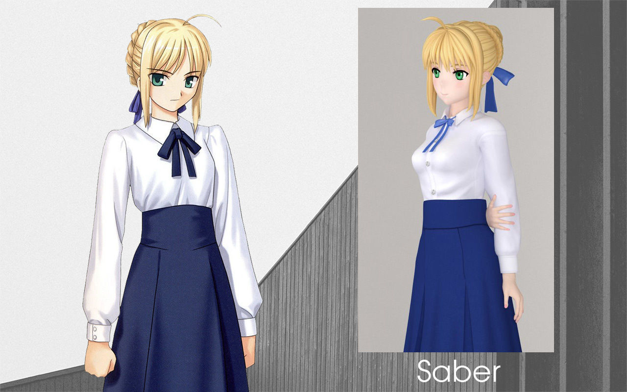 Anime girls collection 3D model_56