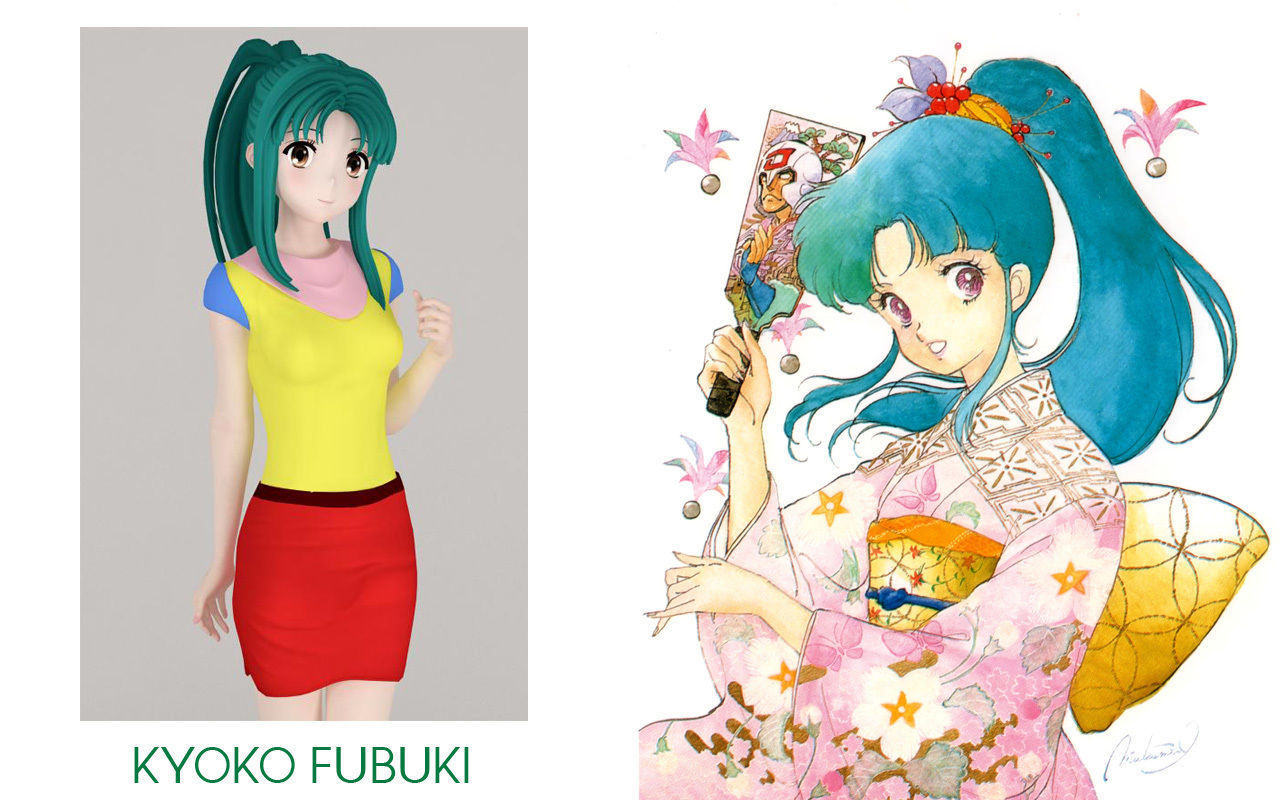 Anime girls collection 3D model_25