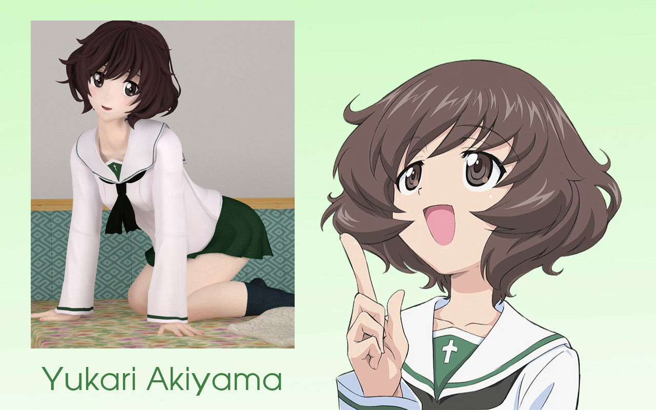 Anime girls collection 3D model_59