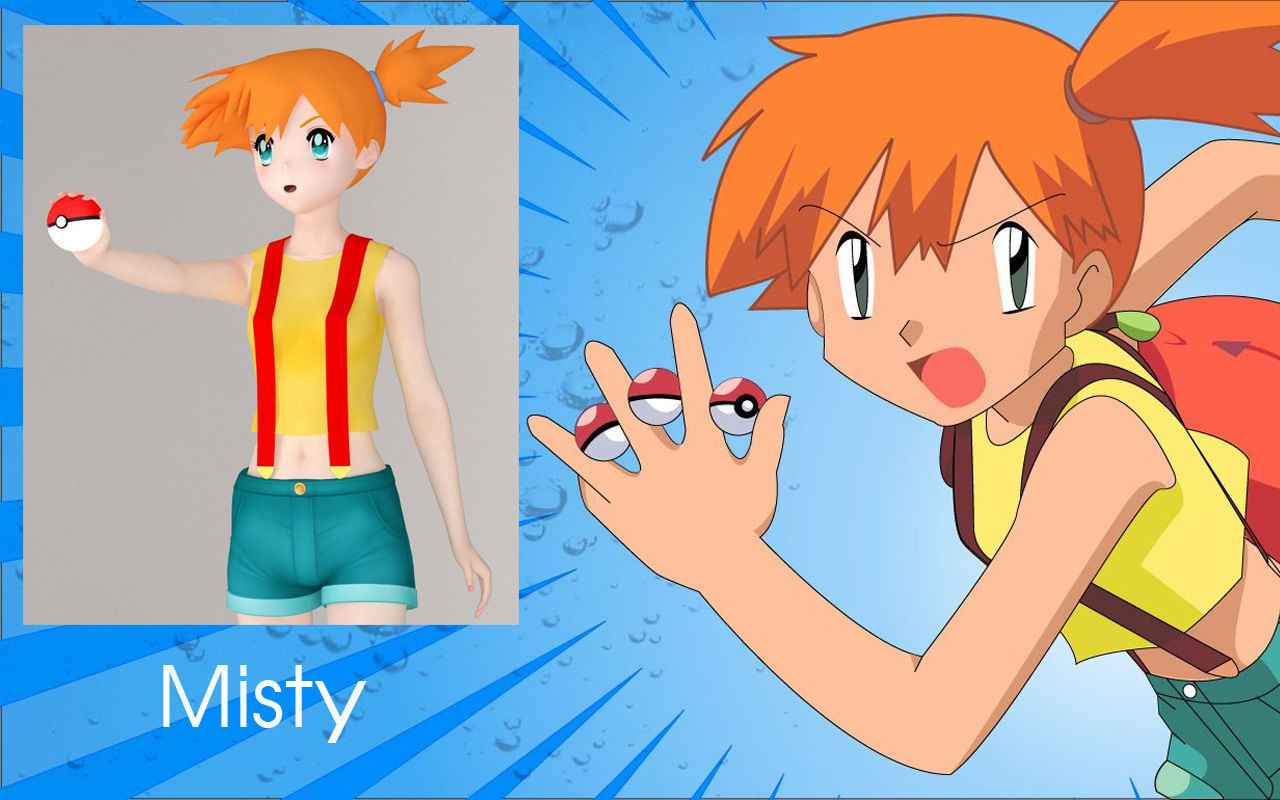 Anime girls collection 3D model_53