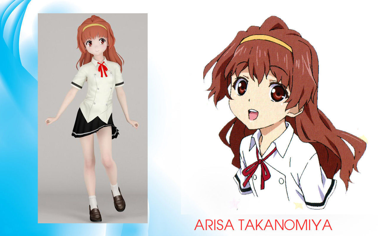 Anime girls collection 3D model_24