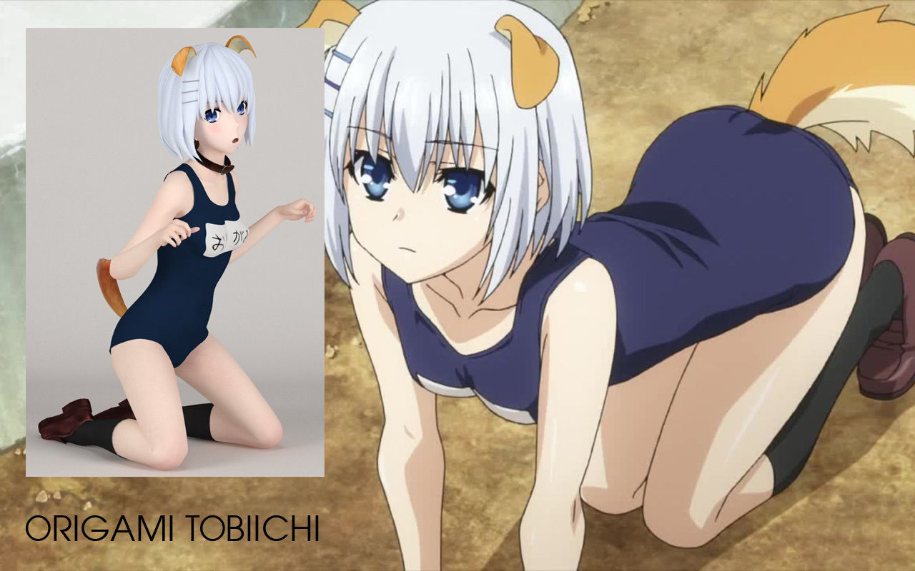 Anime girls collection 3D model_22