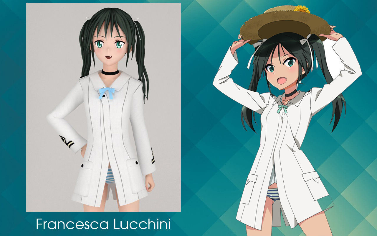 Anime girls collection 3D model_28