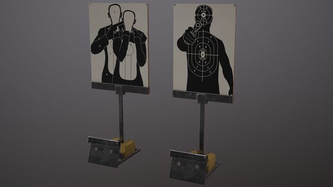 Falling Target Low-poly 3D model