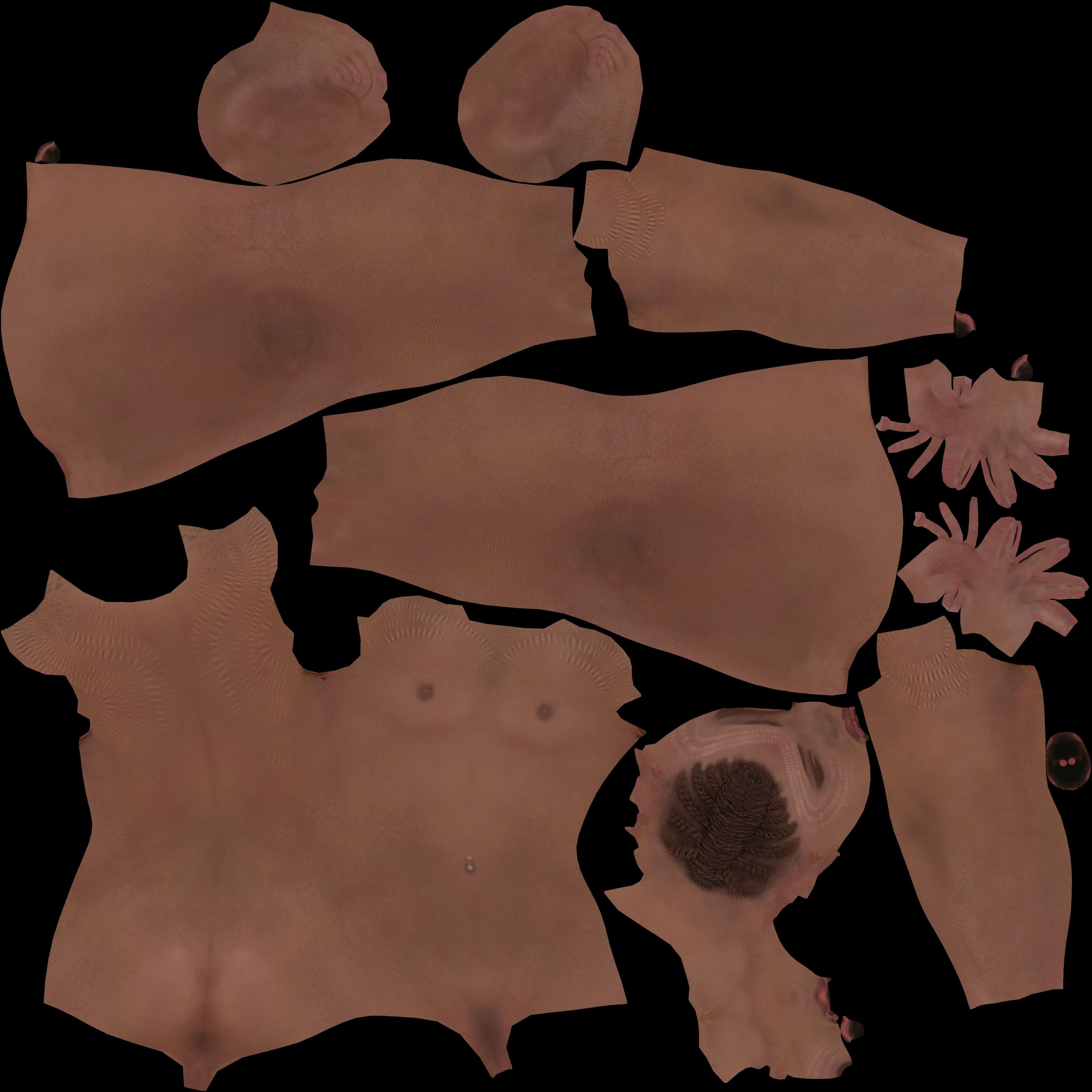 Nubian Woman - Sculpt 3D model_5