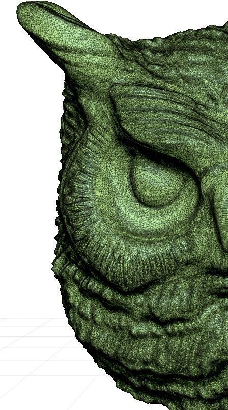 Owl detailed 3D print model_4