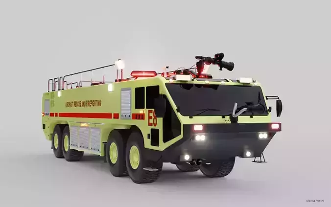 Airport Fire Truck ARFF Crash Tender 8x8