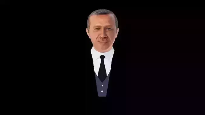 Recep Tayip Erdogan 3D Bust 3D print model