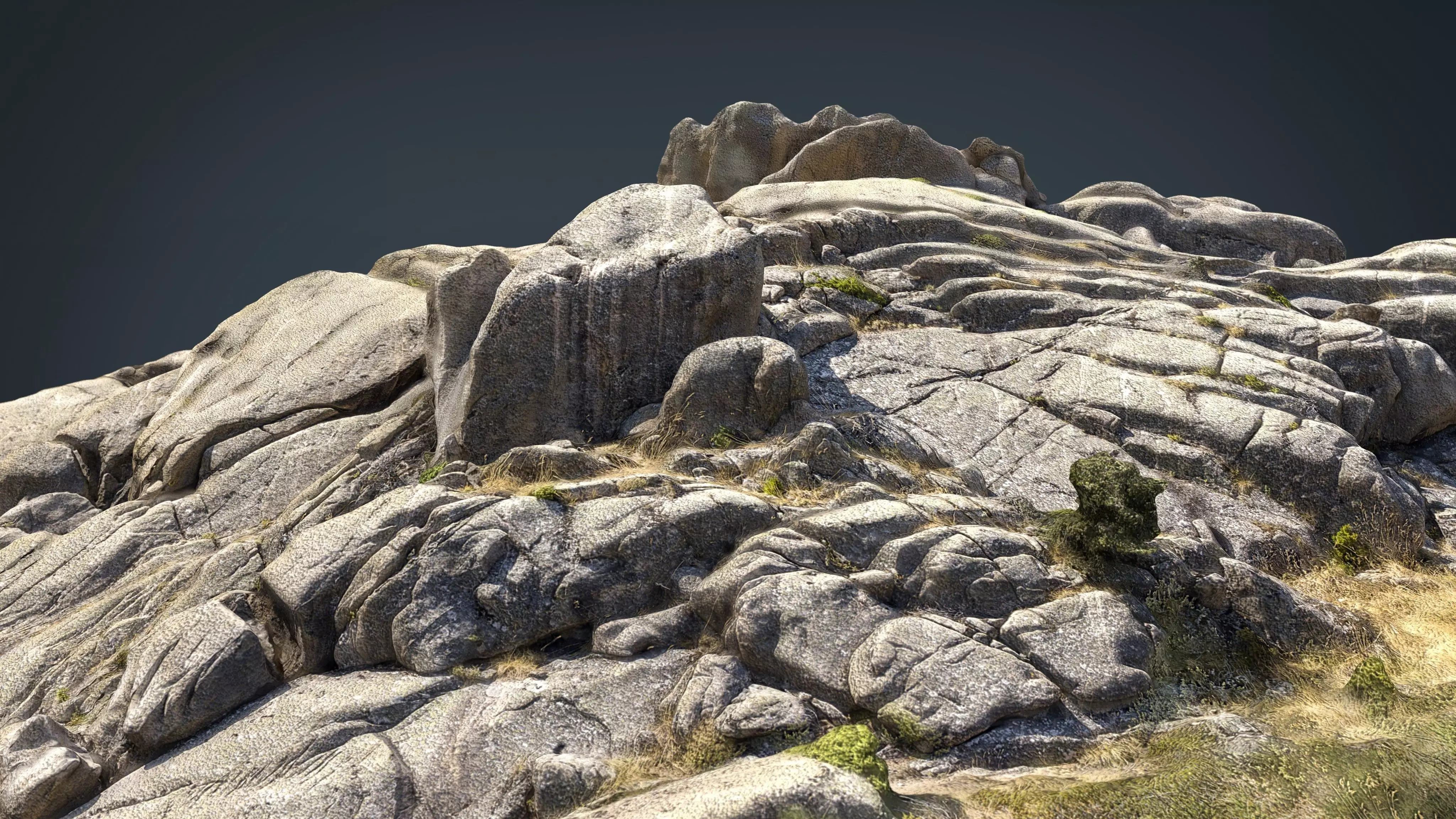 MOUNTAIN ROCKS 4 Low-poly 3D model