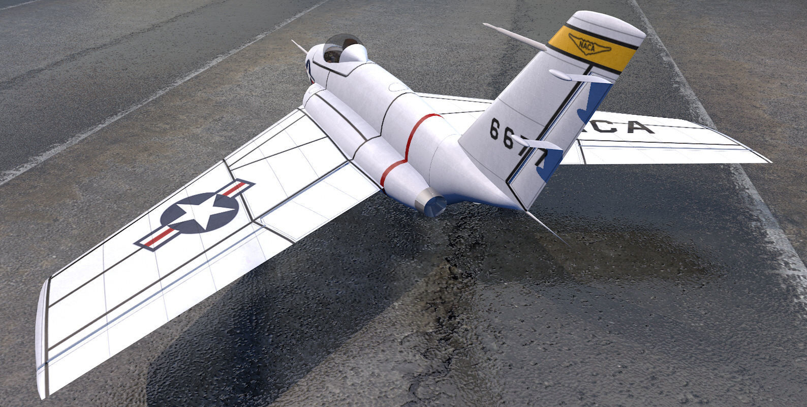 Northrop X-4 Bantam 3D model