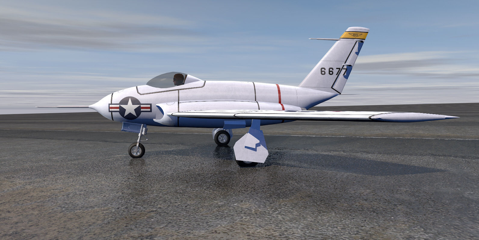 Northrop X-4 Bantam 3D model