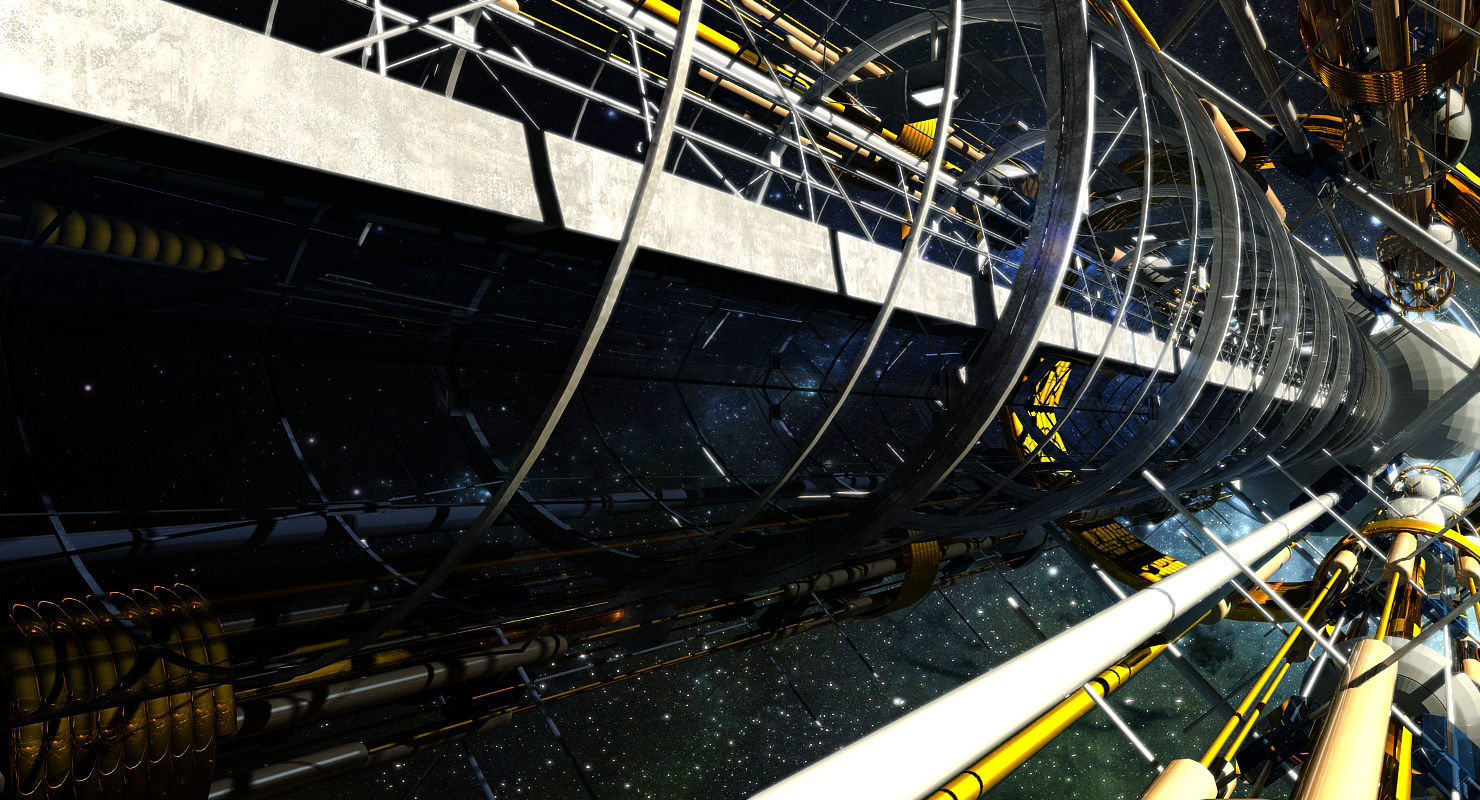 Sci fi Tunnel 3D model_3