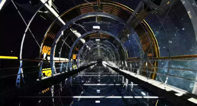 Sci fi Tunnel 3D model