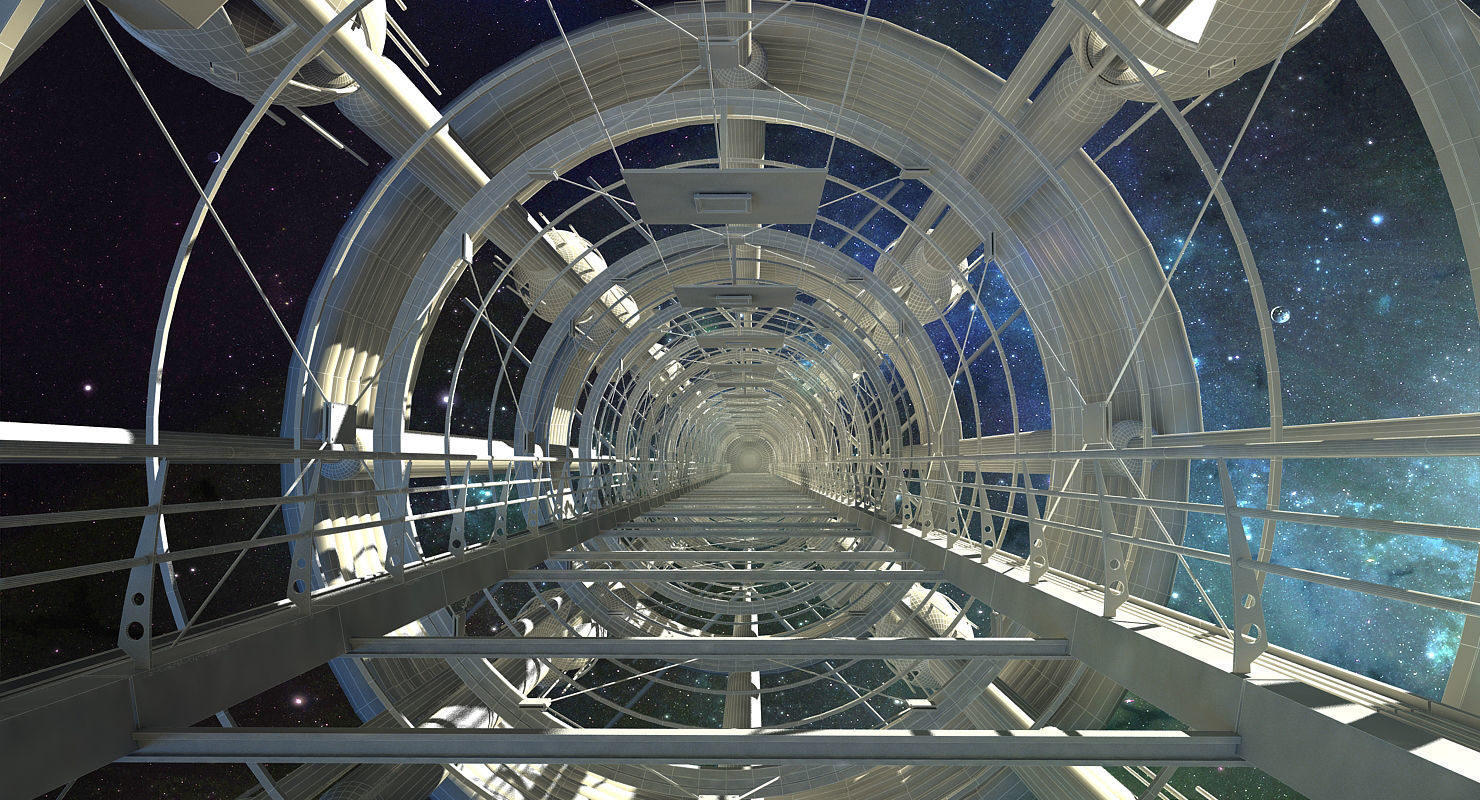 Sci fi Tunnel 3D model_7