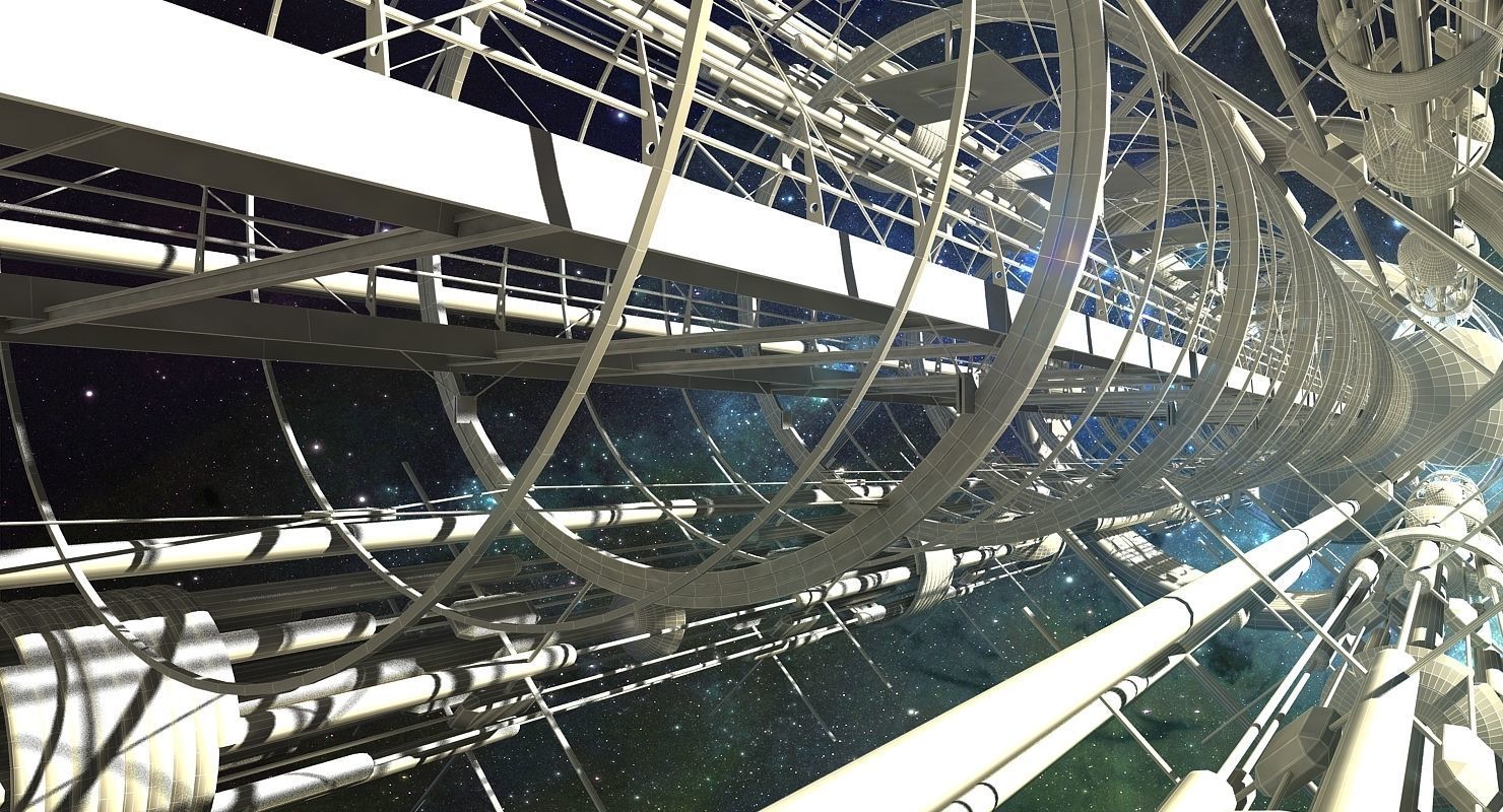 Sci fi Tunnel 3D model_9