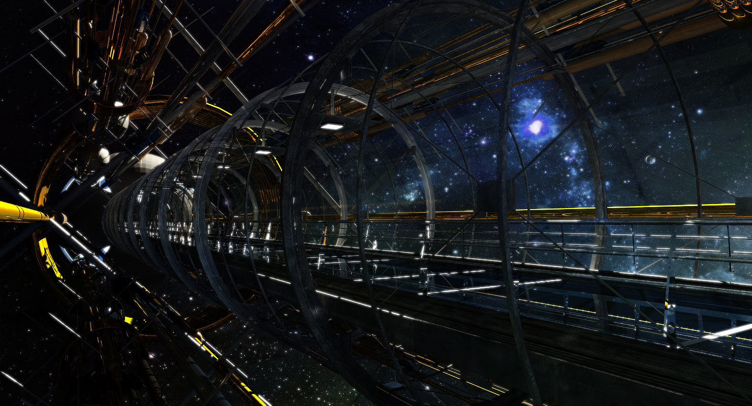 Sci fi Tunnel 3D model_5