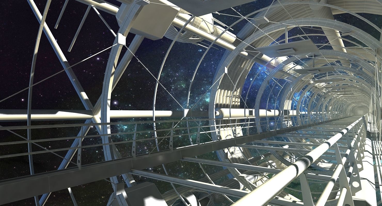 Sci fi Tunnel 3D model_10