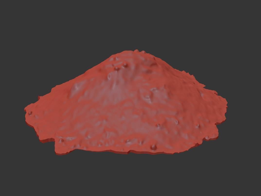 Ultra realistic Sand Scan Low-poly 3D model_5