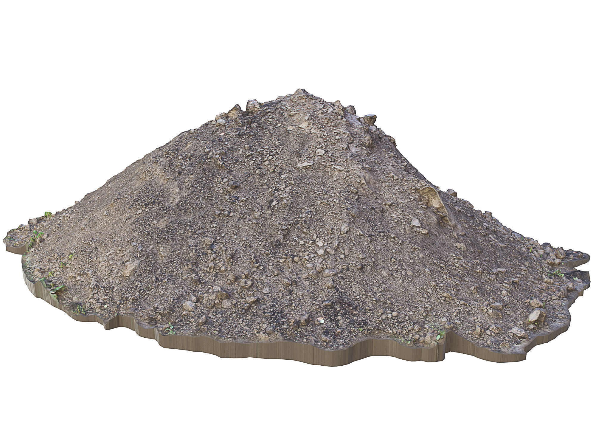 Ultra realistic Sand Scan Low-poly 3D model_3