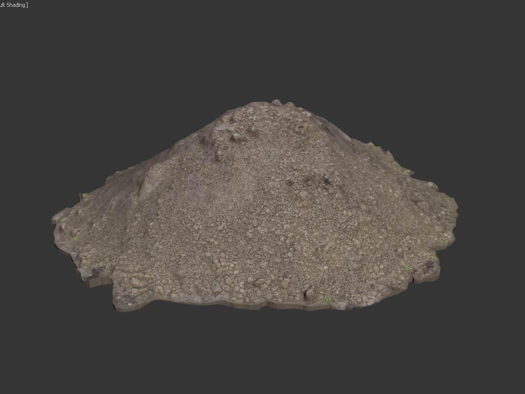 Ultra realistic Sand Scan Low-poly 3D model_6