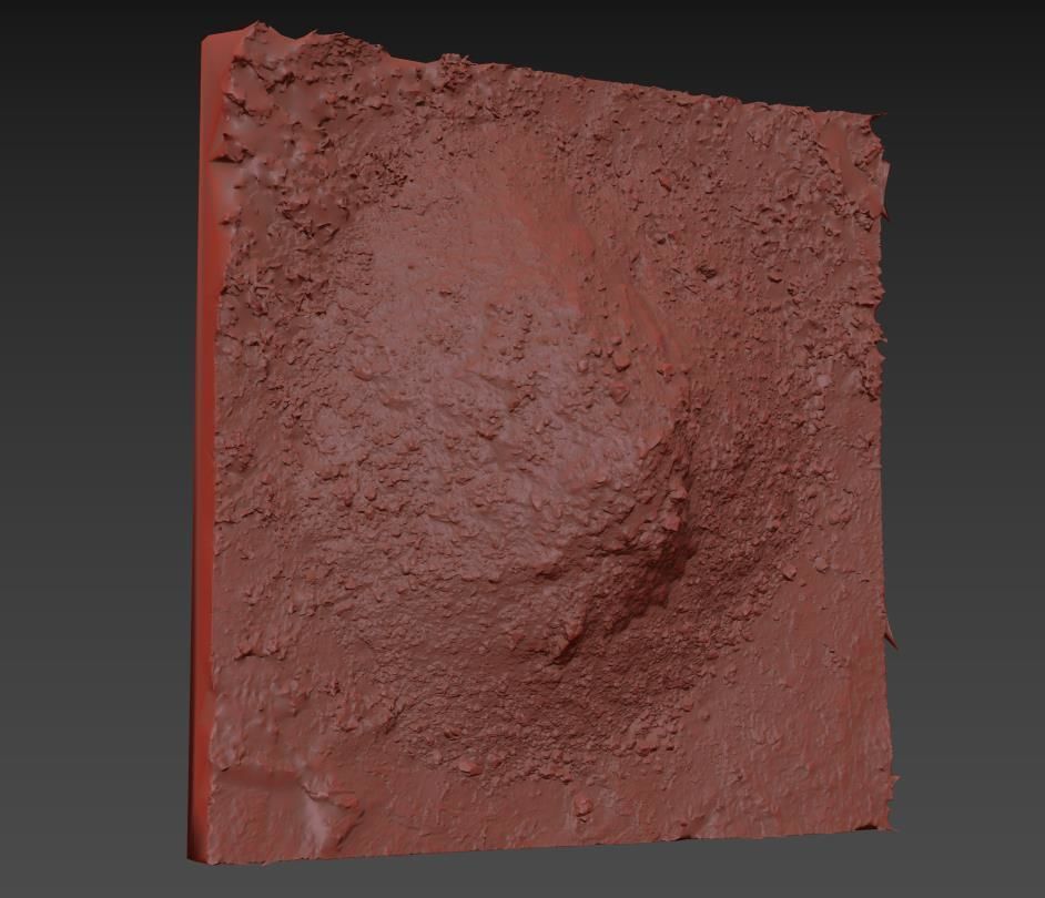 Ultra realistic Sand Scan Low-poly 3D model_10