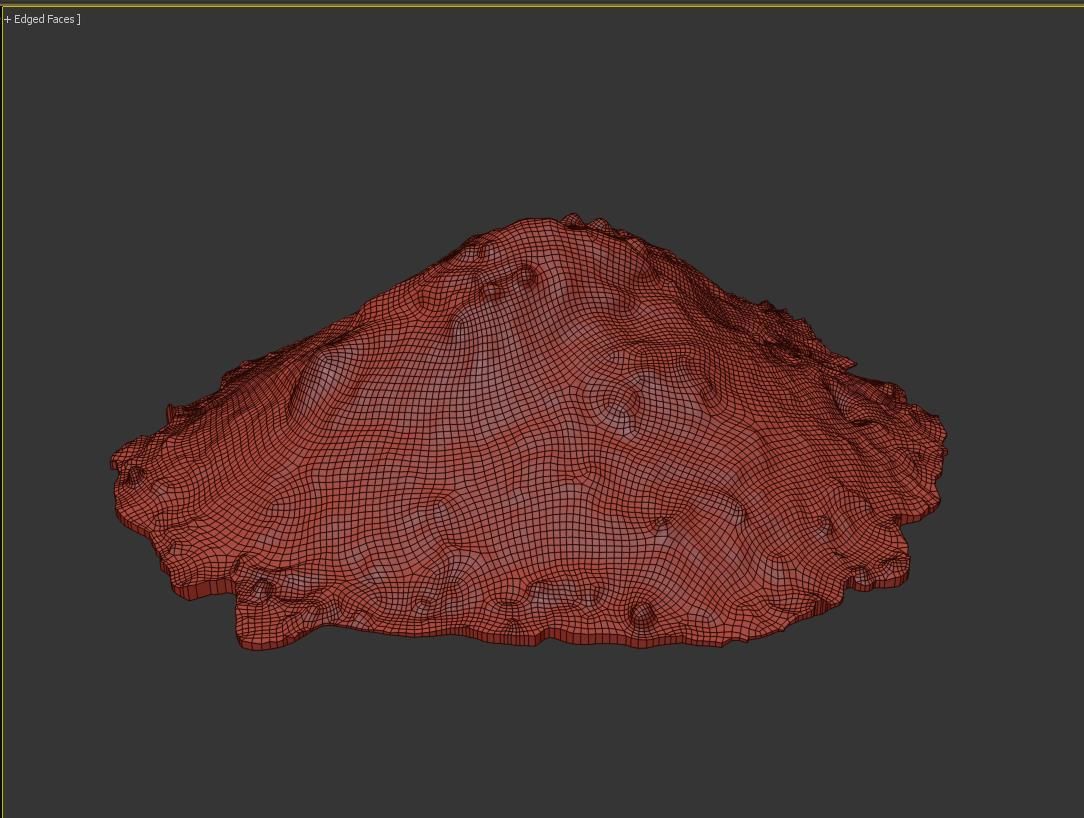 Ultra realistic Sand Scan Low-poly 3D model_7