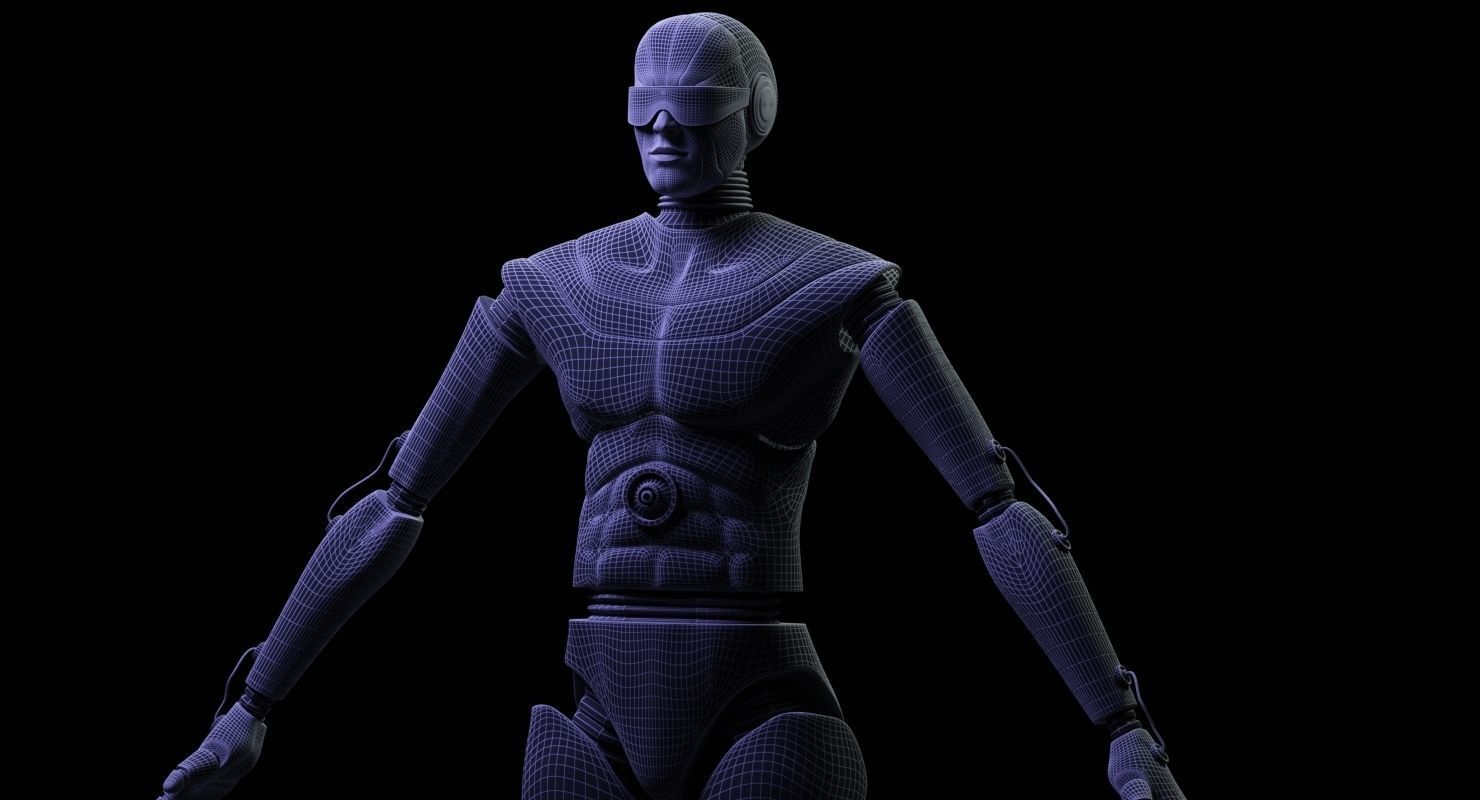 ROBOT 4 female 3D model_7