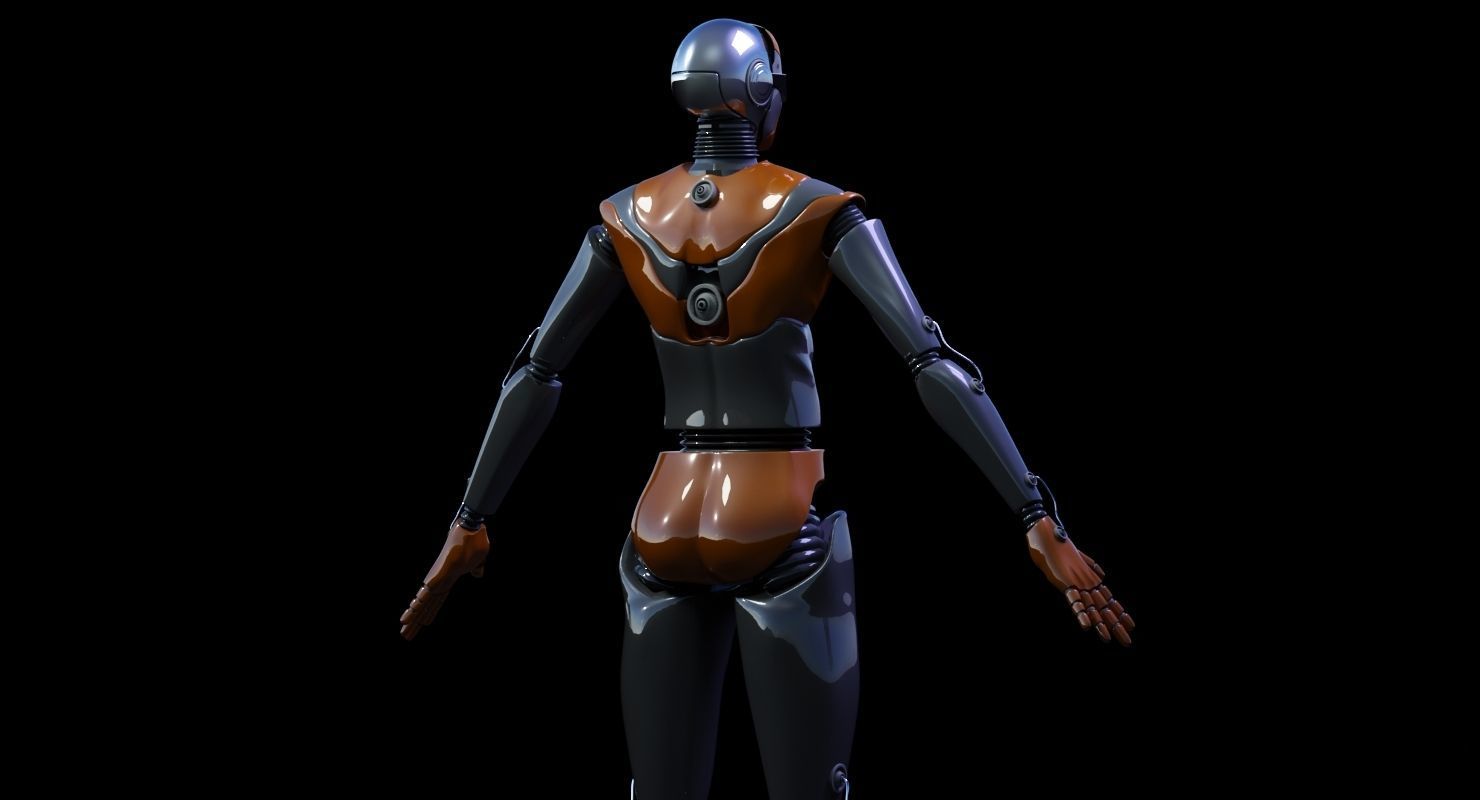ROBOT 4 female 3D model_2