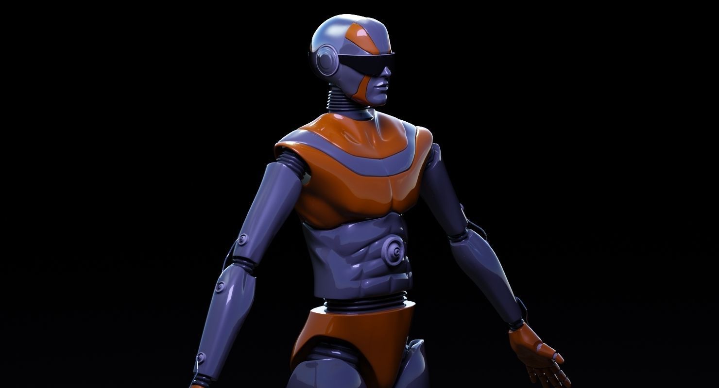 ROBOT 4 female 3D model_3