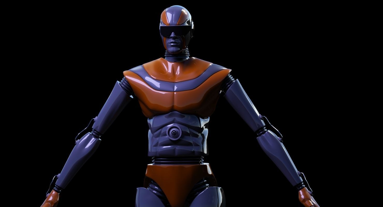 ROBOT 4 female 3D model_4