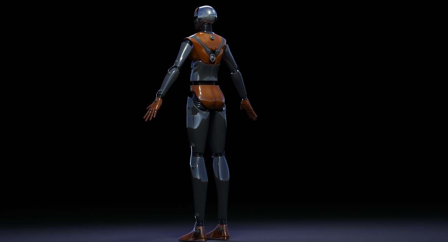 ROBOT 4 female 3D model_1
