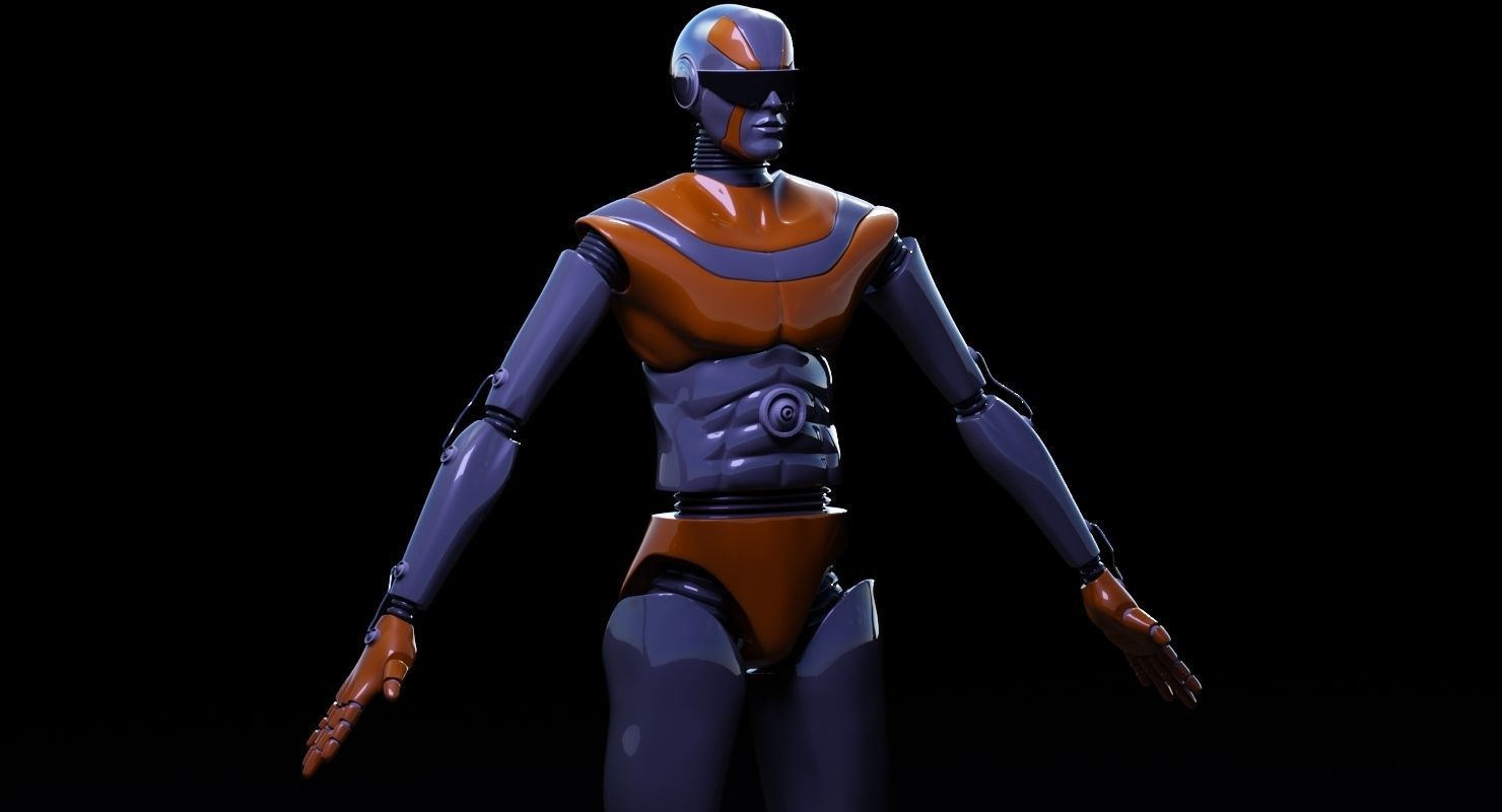 ROBOT 4 female 3D model_5